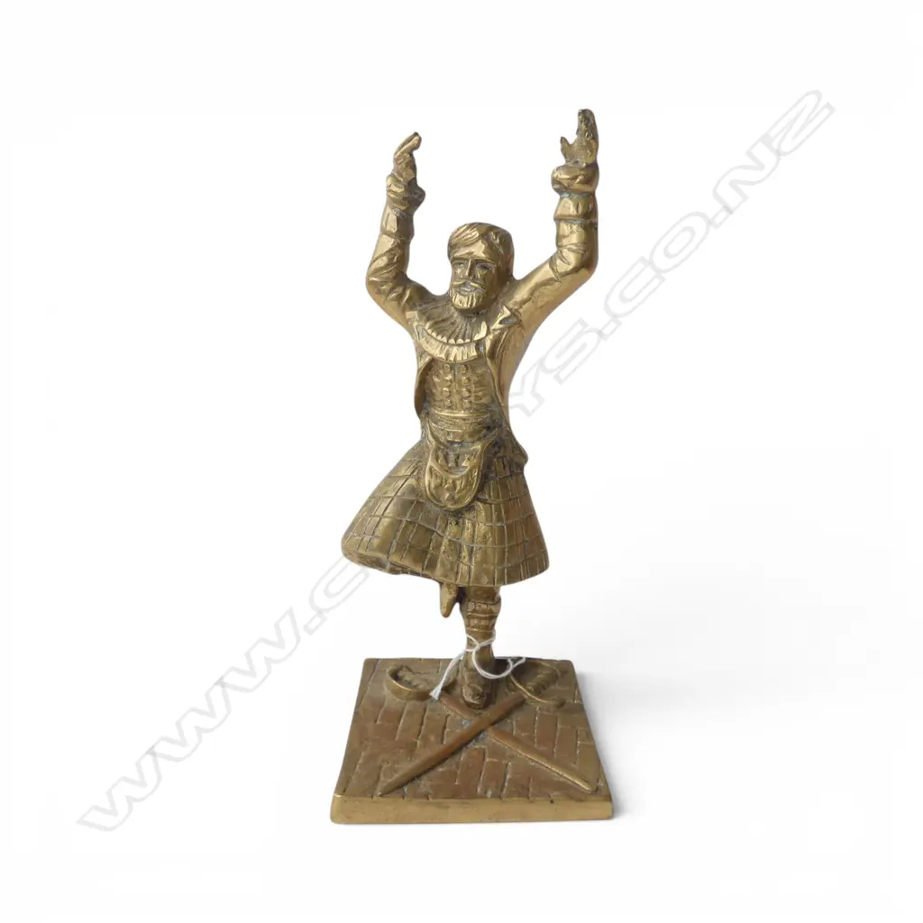 BRASS HIGHLAND DANCER FIGURE H.230mm Image 1++