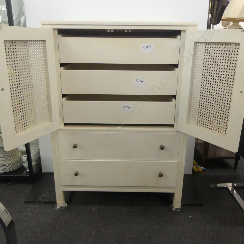 WHITE PAINTED CABINET 790x430x1105mm Image 1++