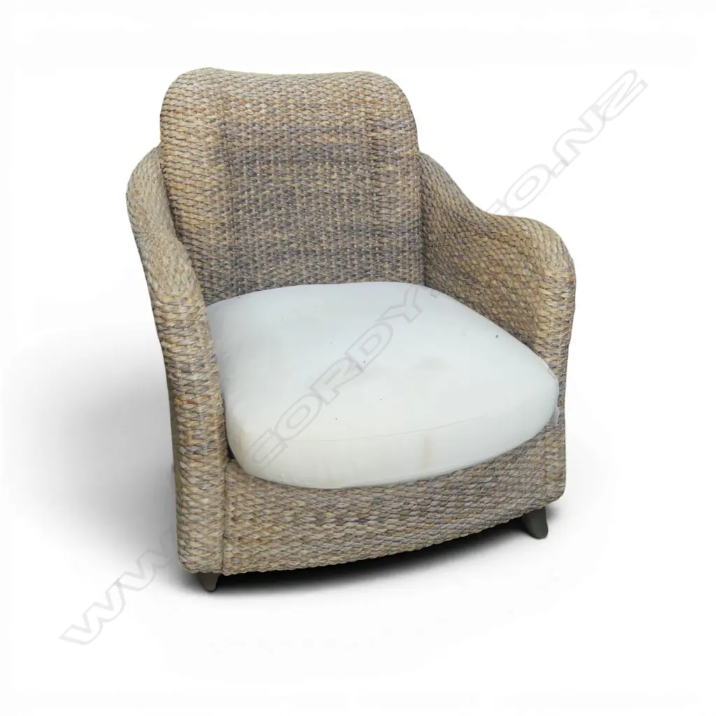 WOVEN SEA GRASS ARMCHAIR - SOME MARKS  Image 1++