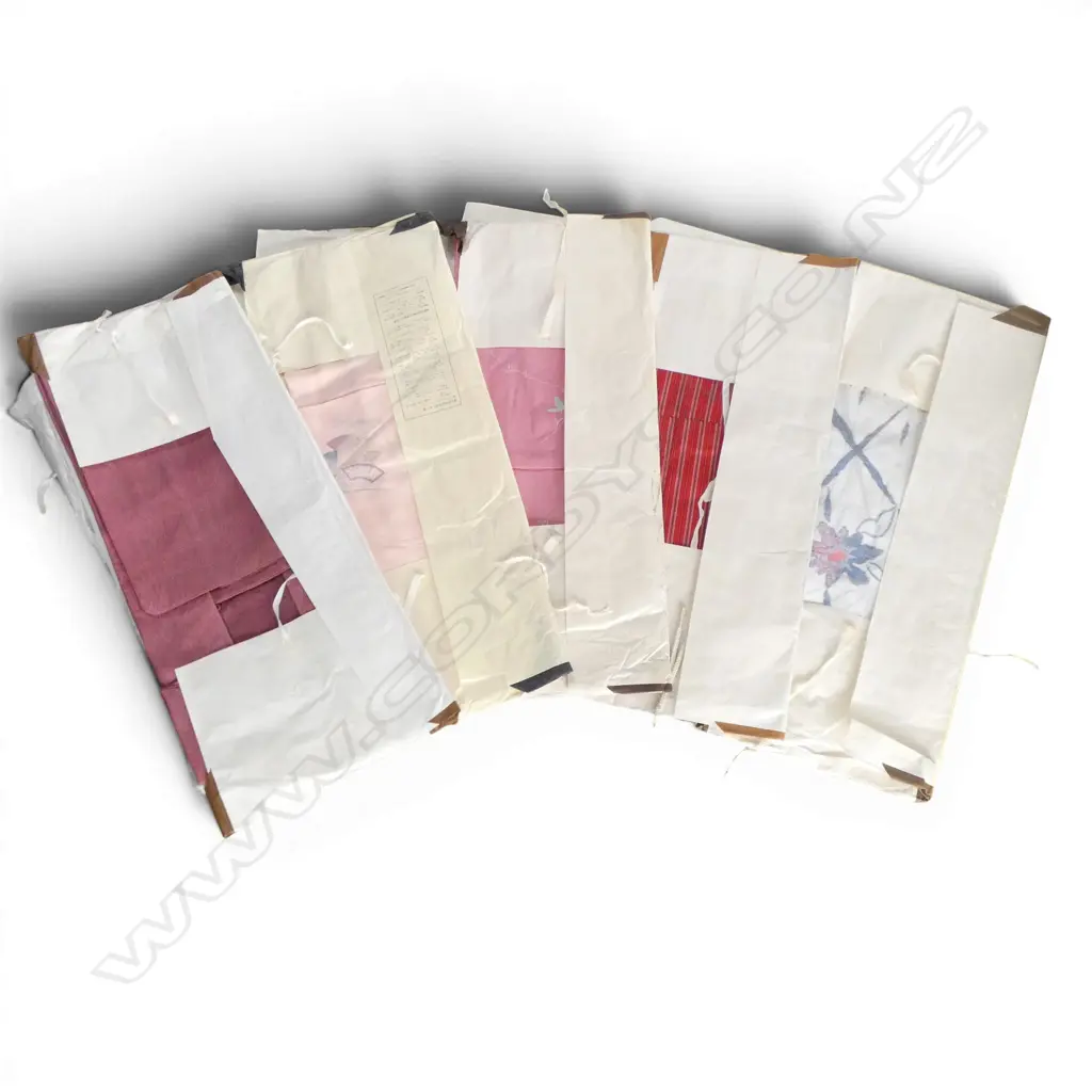 5 VARIOUS VINTAGE JAPANESE FINE KIMONO  3 SHADES OF PINK ETC Image 1++