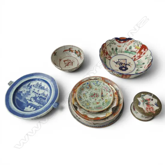 10 ORIENTAL CERAMICS; IMARI BOWL 245mm dia ETC
