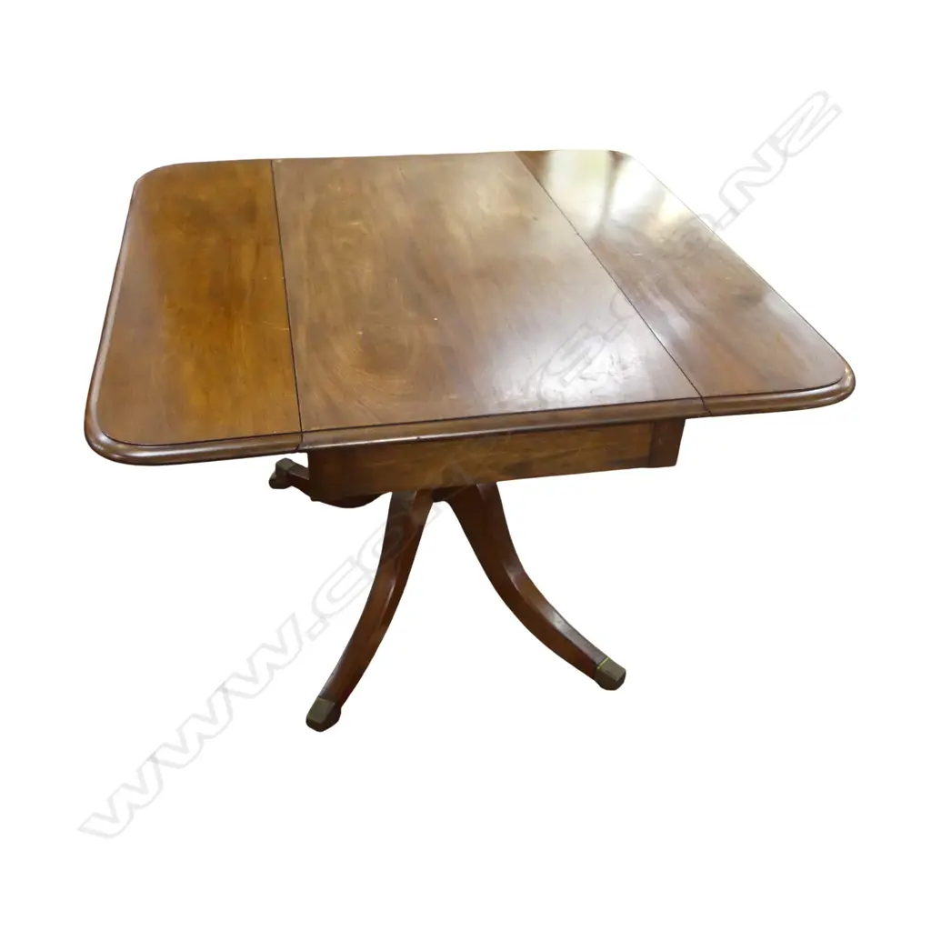 REGENCY STYLE MAHOGANY PEMBROKE TABLE 1000 x 530 x 700mm Image 1++
