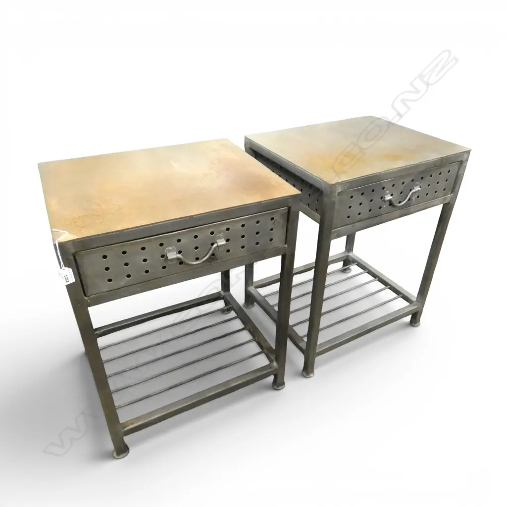 PR METAL BEDSIDE TABLES 500x405x650mm Image 1++