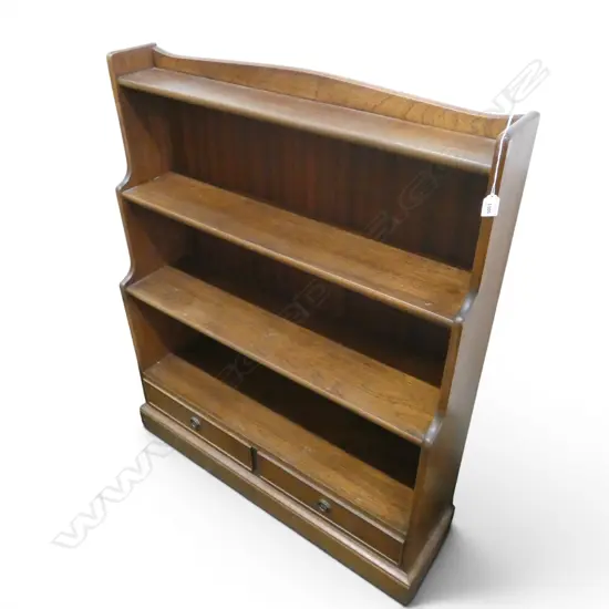 MAHOGANY WATERFALL BOOKCASE 920x250x1095mm