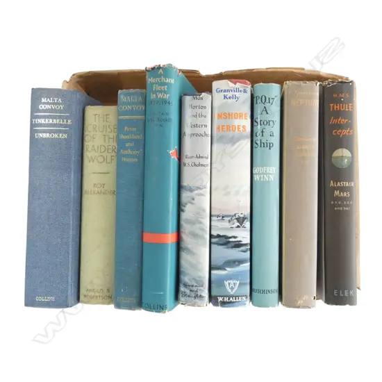9 VINTAGE WWII HISTORY BOOKS NAVAL THEMES – OPERATION NEPTUNE ETC