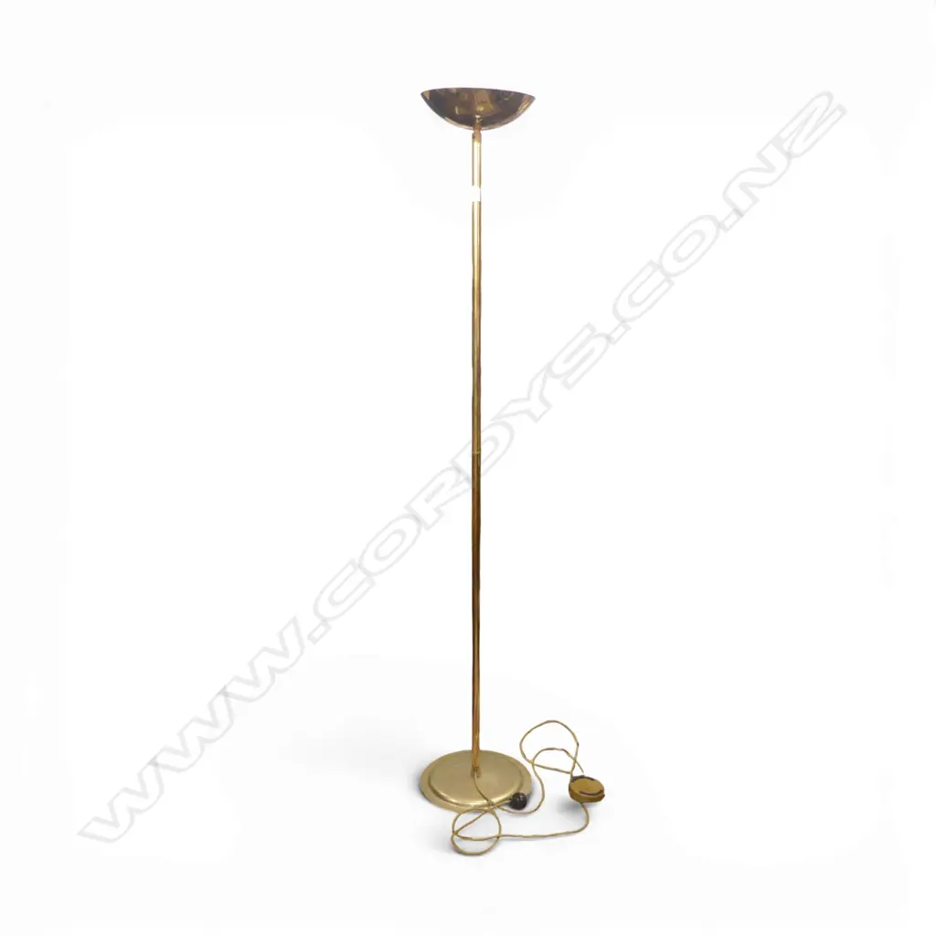 GOLD METAL STANDARD LAMP H.1760mm (FLOOR SWITCH FAULTED) Image 1++