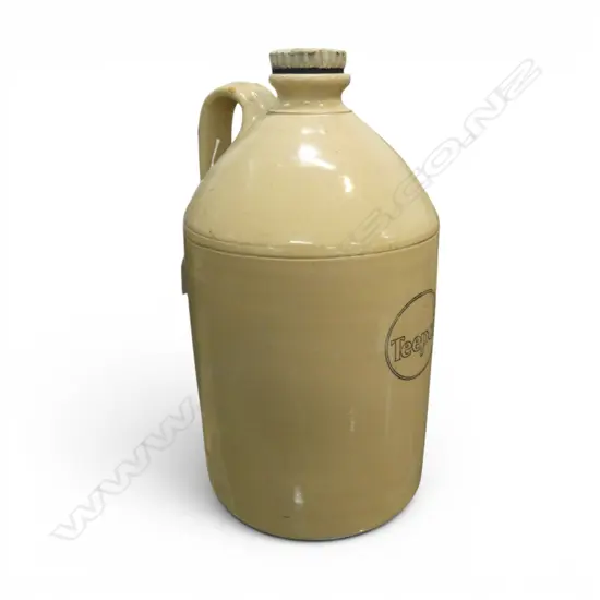 LG N.Z. STONEWARE 'TEEPOL' FLAGON H.440mm