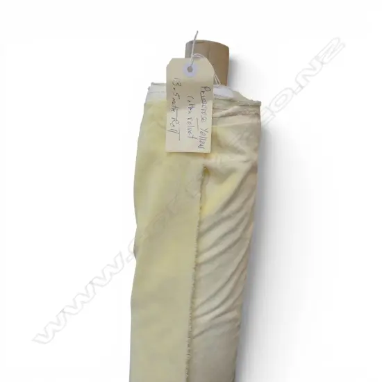 FABRIC BOLT; PRIMEROSE YELLOW, COTTON VELVET, 13.5M
