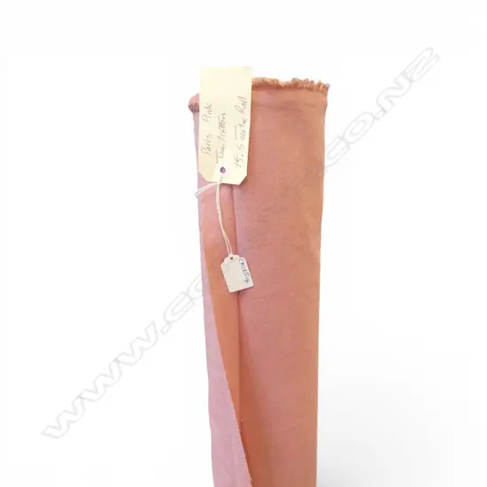 FABRIC BOLT; PARIS PINK, LINEN/COTTON, 15.5M
