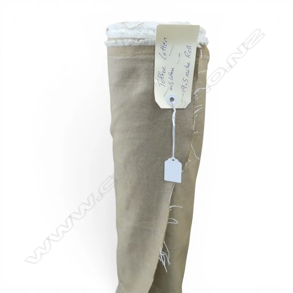 FABRIC BOLT; TOFFEE COTTON, 19.5M  Image 1++