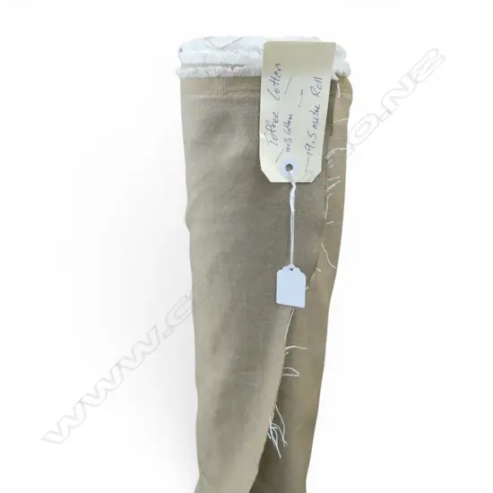 FABRIC BOLT; TOFFEE COTTON, 19.5M 