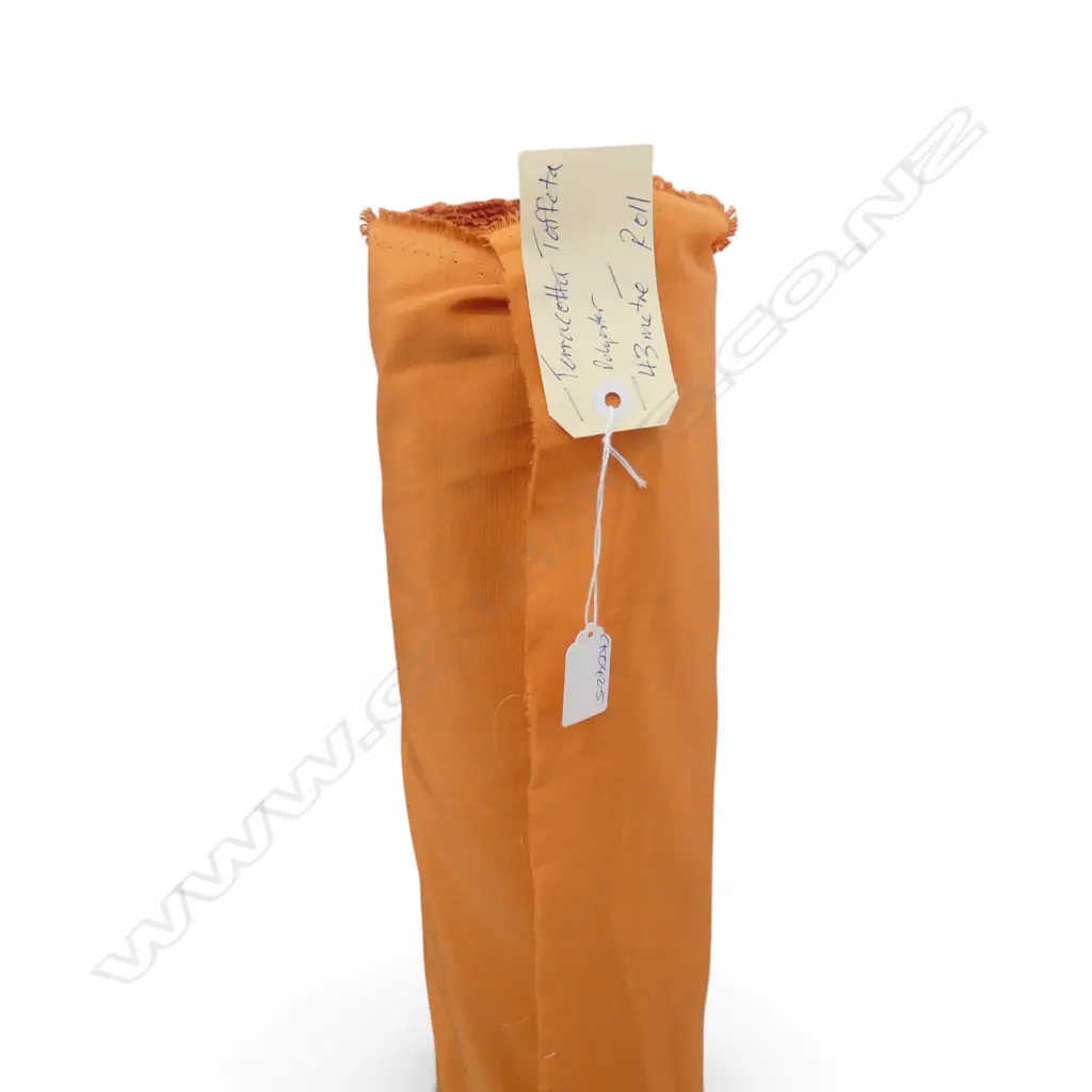 FABRIC BOLT; TERRACOTTA TAFFETA POLY 43M Image 1++