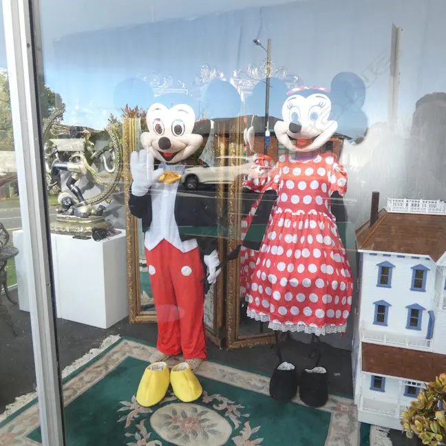 MICKEY & MINNIE MOUSE FULL BODY COSTUMES EX DISNEYLAND 1990s Image 1++