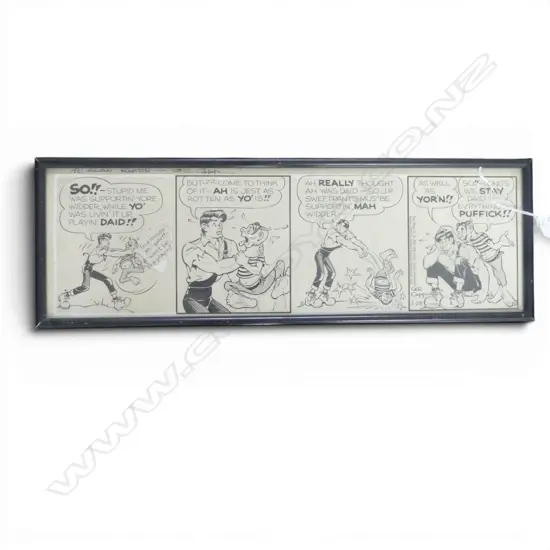 AL CAPP ORIGINAL CARTOON 150x495mm