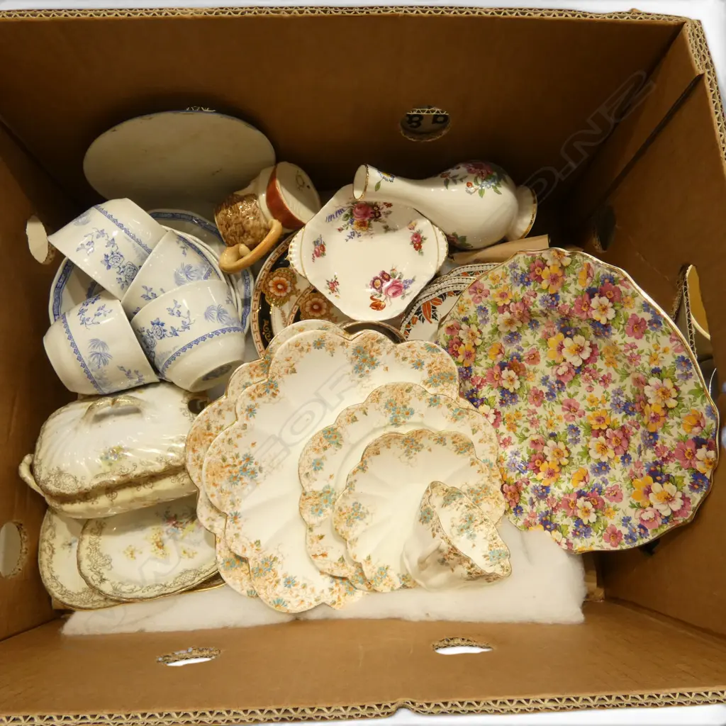 BOX OF ASST. FANCY CHINA Image 1++