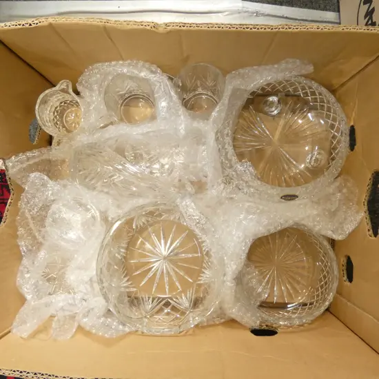 BOX OF ASST. CRYSTAL