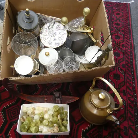 ASST. CHINA, ONYX CHESS PIECES ETC (SOME AF)