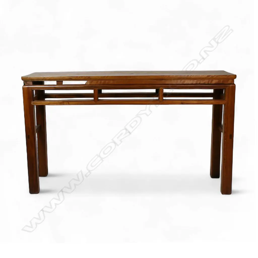 A tall vintage Chinese hardwood altar table, Image 1++