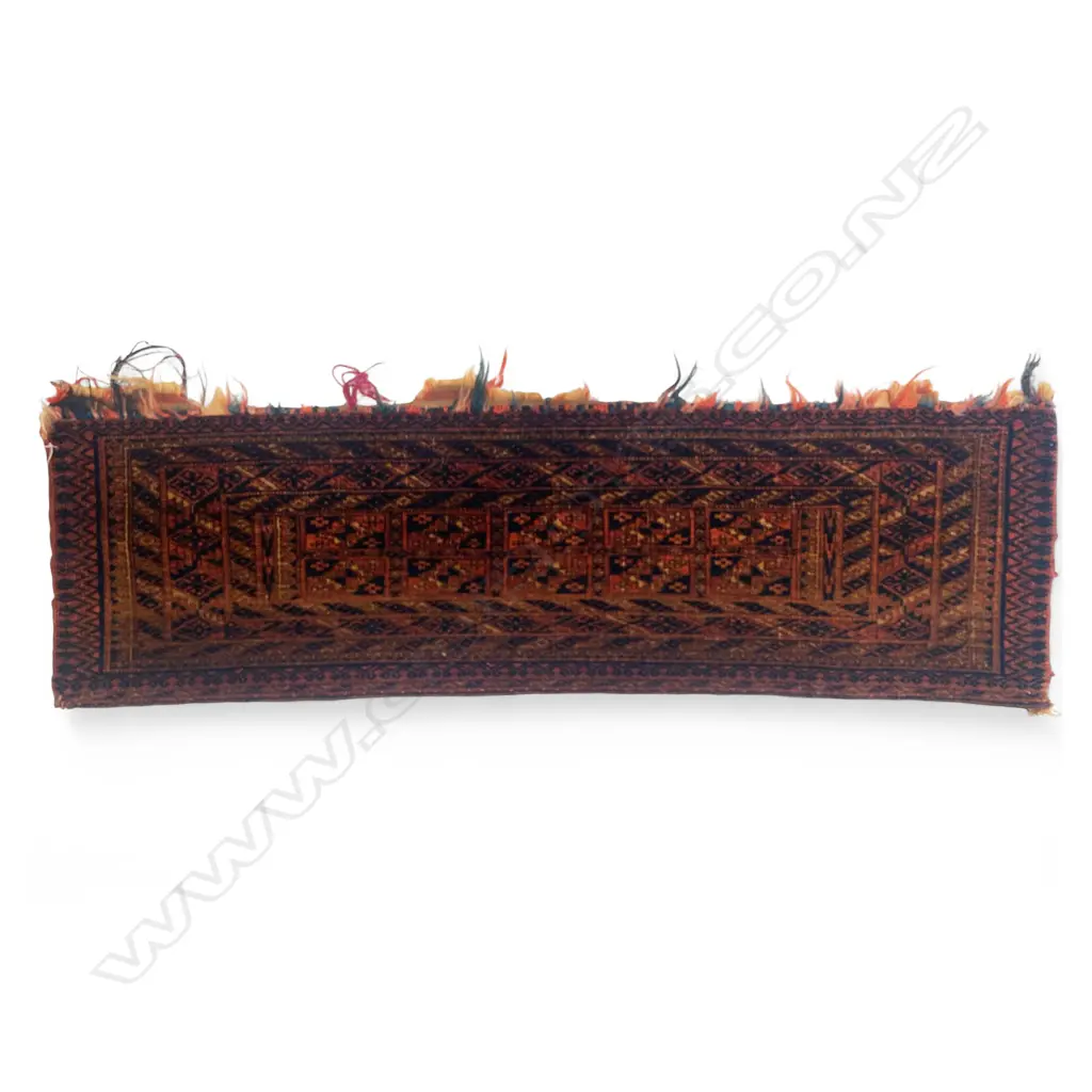 Wool pile Torba turkmen, with ten güls. 345 x 1150mm Image 1++