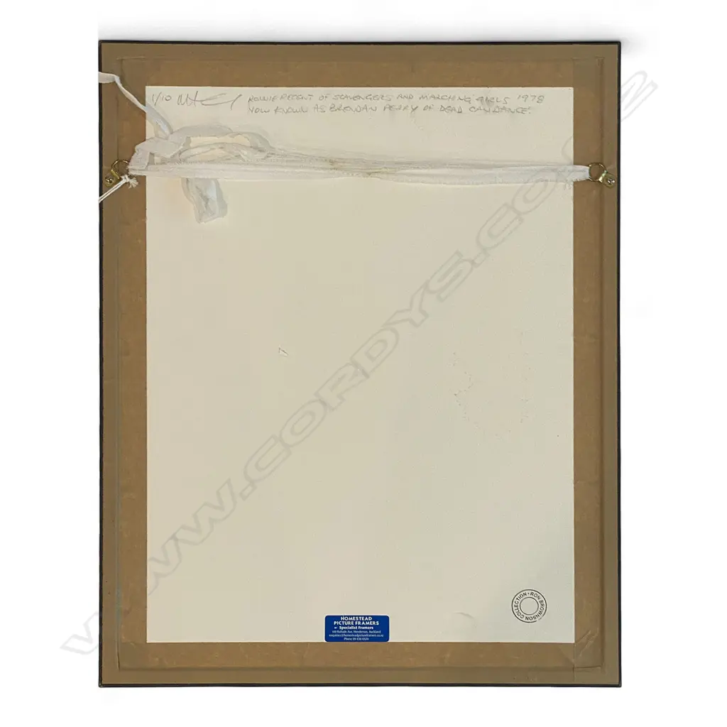 Murray Cammick (1953-) 'Ronnie Recent of Scavengers and Marching Girls 1978', c.2002, photographic print, framed, 37 x 2 Image 1++