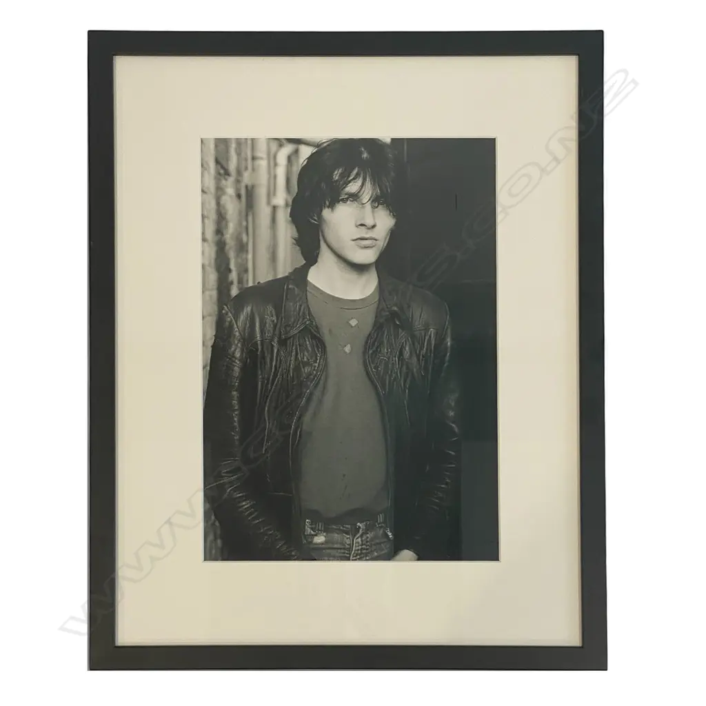 Murray Cammick (1953-) 'Ronnie Recent of Scavengers and Marching Girls 1978', c.2002, photographic print, framed, 37 x 2 Image 1++