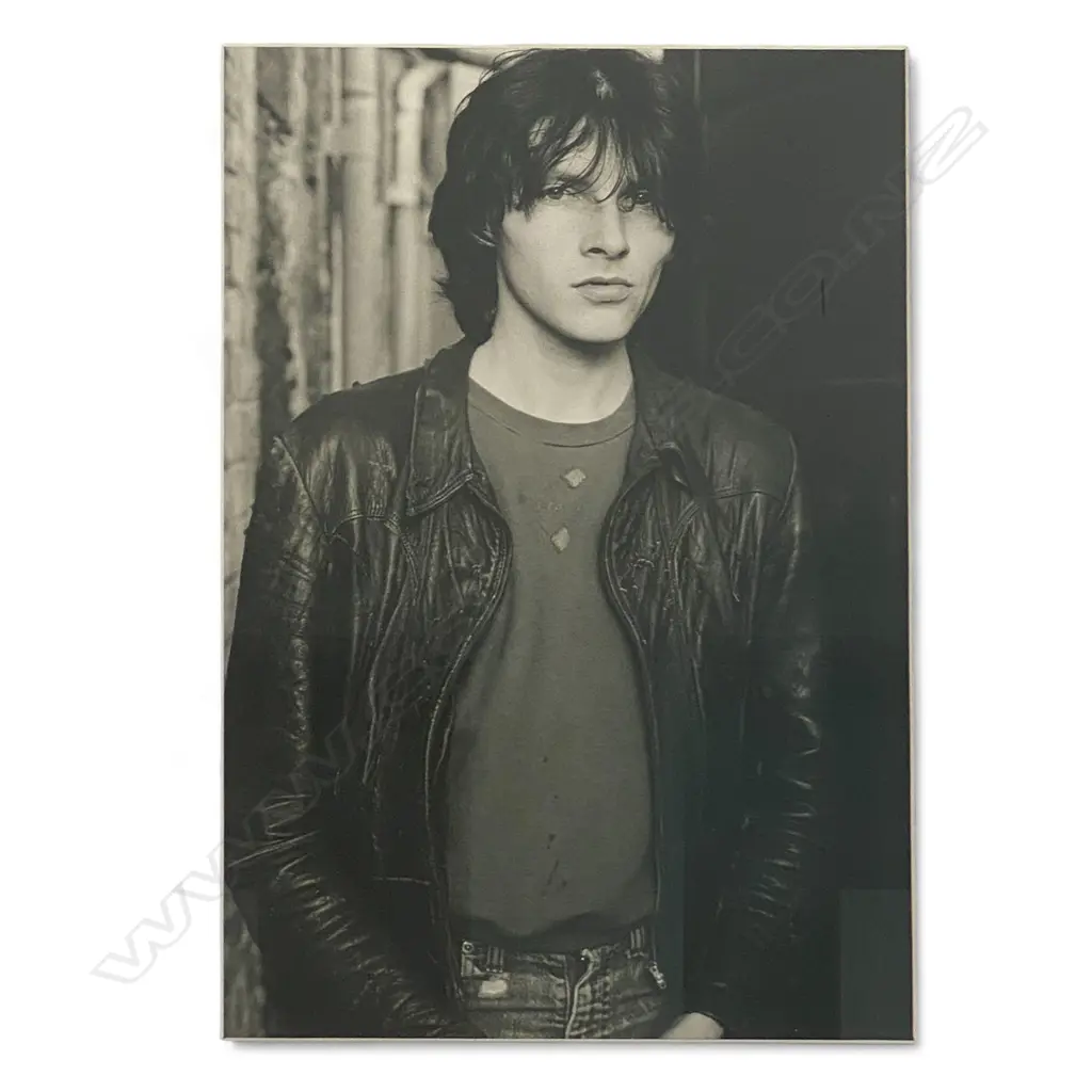 Murray Cammick (1953-) 'Ronnie Recent of Scavengers and Marching Girls 1978', c.2002, photographic print, framed, 37 x 2 Image 1++