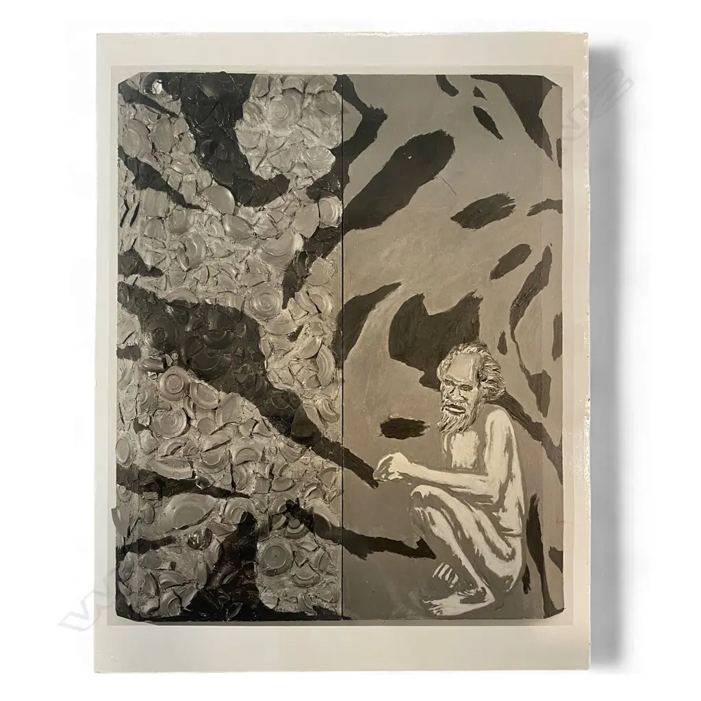 Bevan Davies (1941-) 'Julian Schnabel untitled Aborigine painting 1980', USA, c.1980, silver gelatin print, 200 x 190mm Image 1++