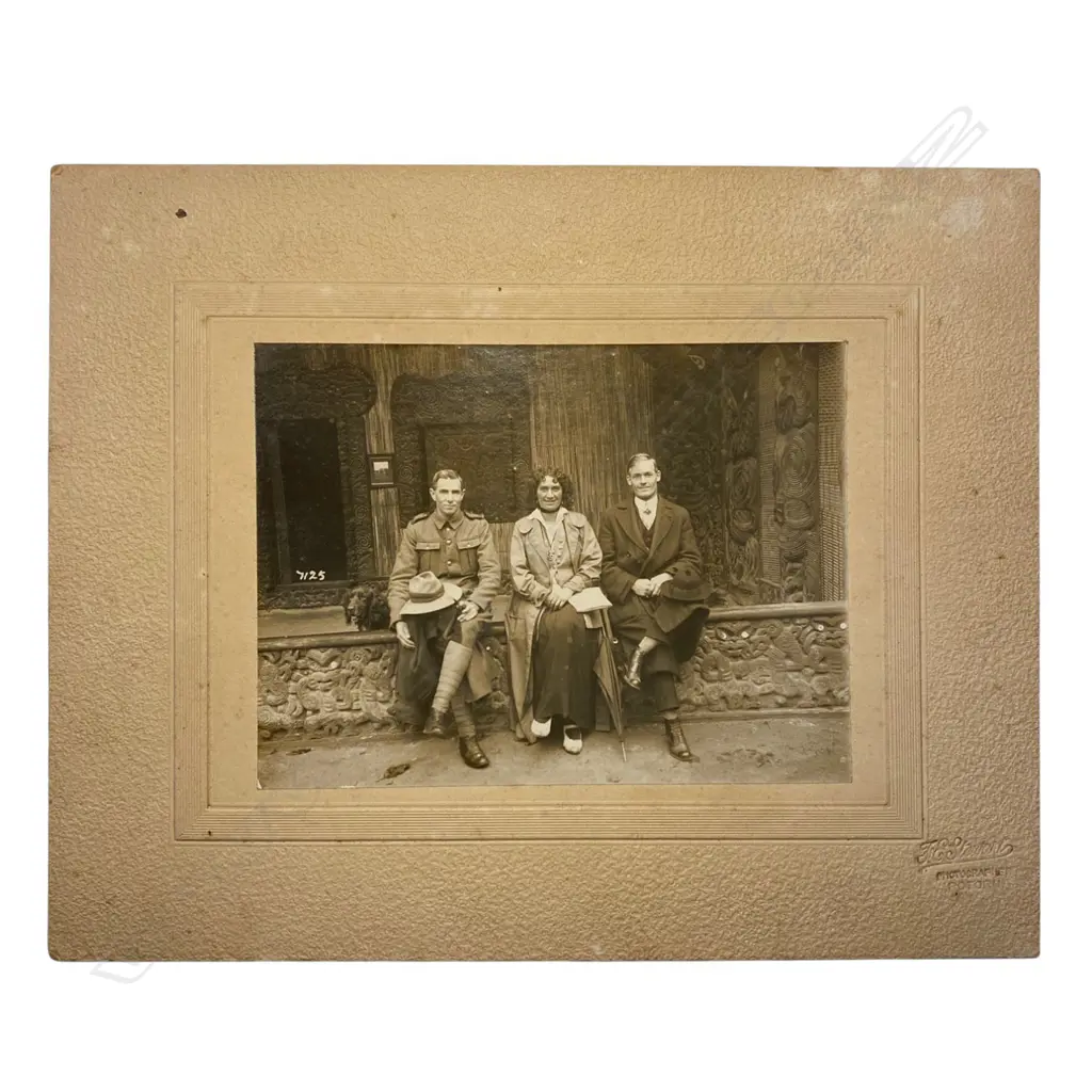 Francis Stewart (1865-1953) ‘Eileen Strew at Nuku Te Apiapi’, NZ, c.1915, silver gelatin print, 110 x 145mm Image 1++