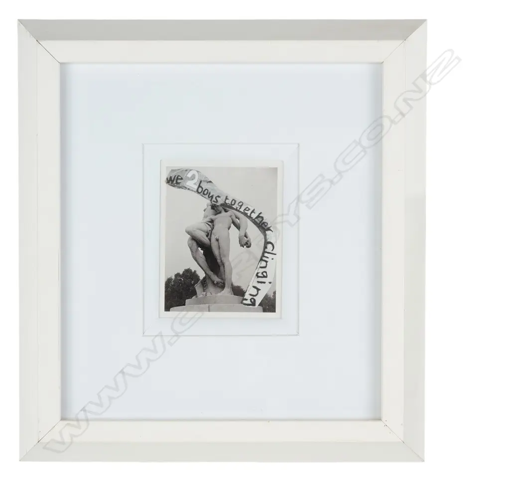 Peter Fay (c.1950?-) 'We two boys together clinging', Australia, 2011, framed collage, 294 x 270mm Image 1++