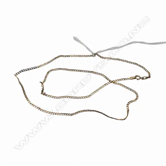 9ct YELLOW GOLD NECK CHAIN L.440mm 2.2gms