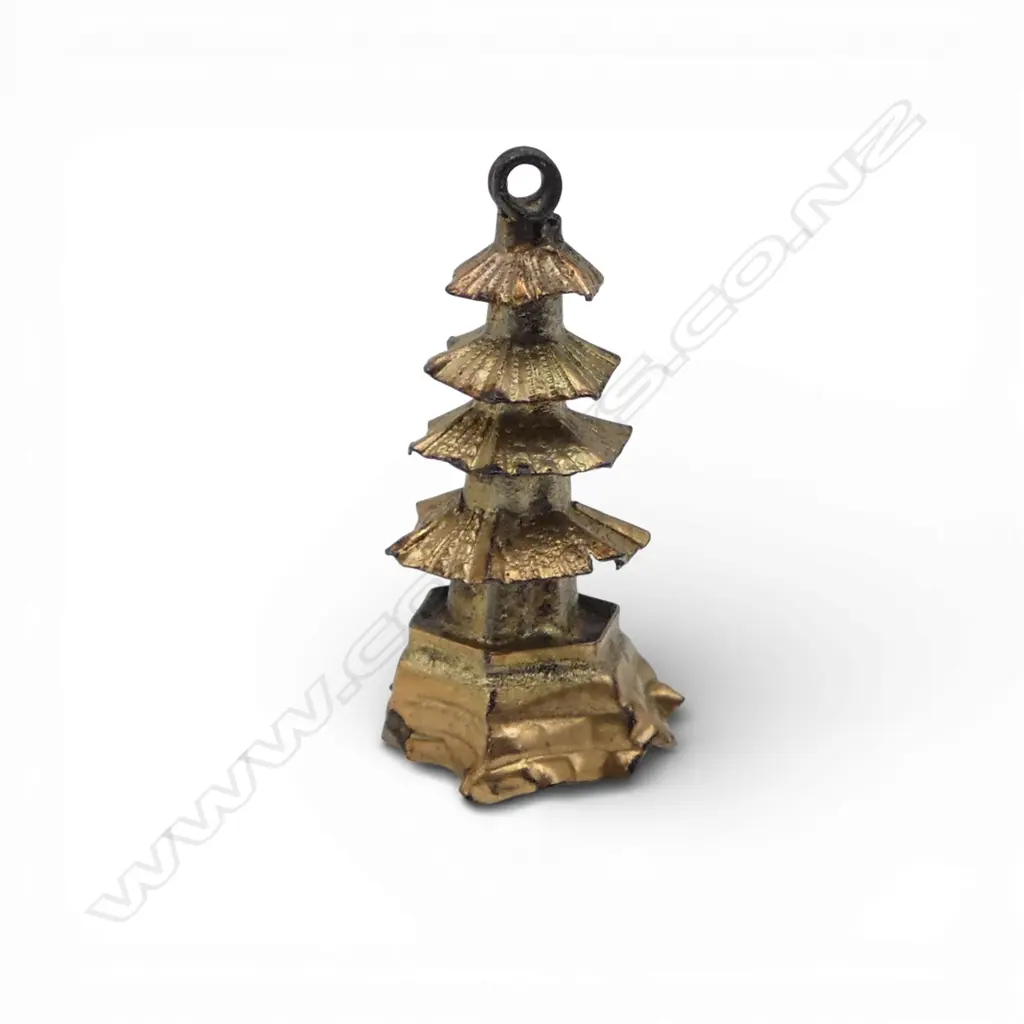 14CT PAGODA CHARM AF H.20mm 1.26gms Image 1++