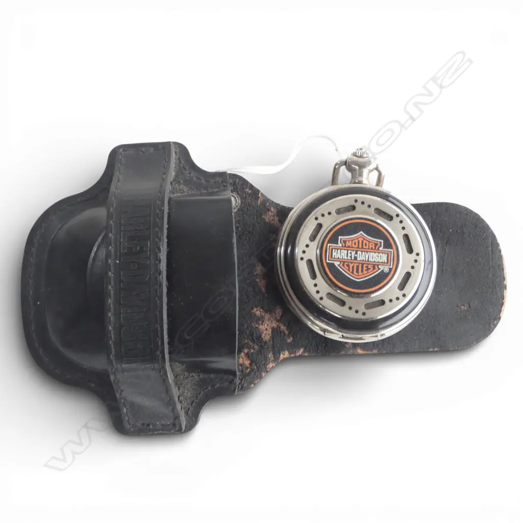 HARLEY DAVIDSON POCKETWATCH IN BELT POUCH Image 1++