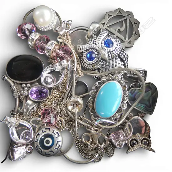 ASST. STG SILVER JEWELLERY 42gms TW