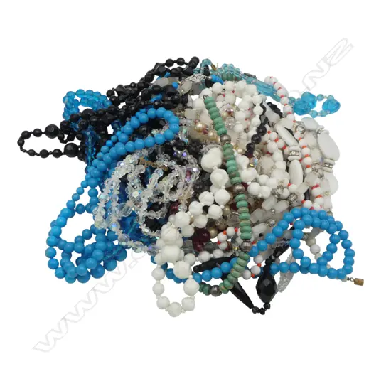 LGE COLLECTION VINTAGE BEADS: plastic + stone + glass etc