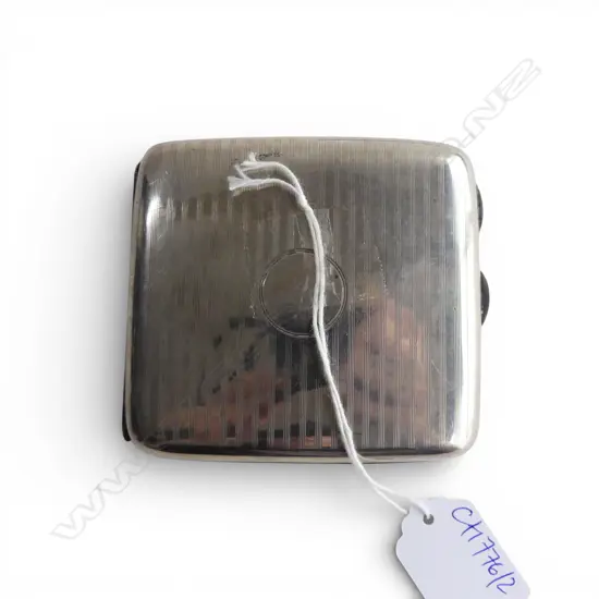 STG SILVER CIGARETTE CASE, B'HAM 1918 85x95mm 113gms