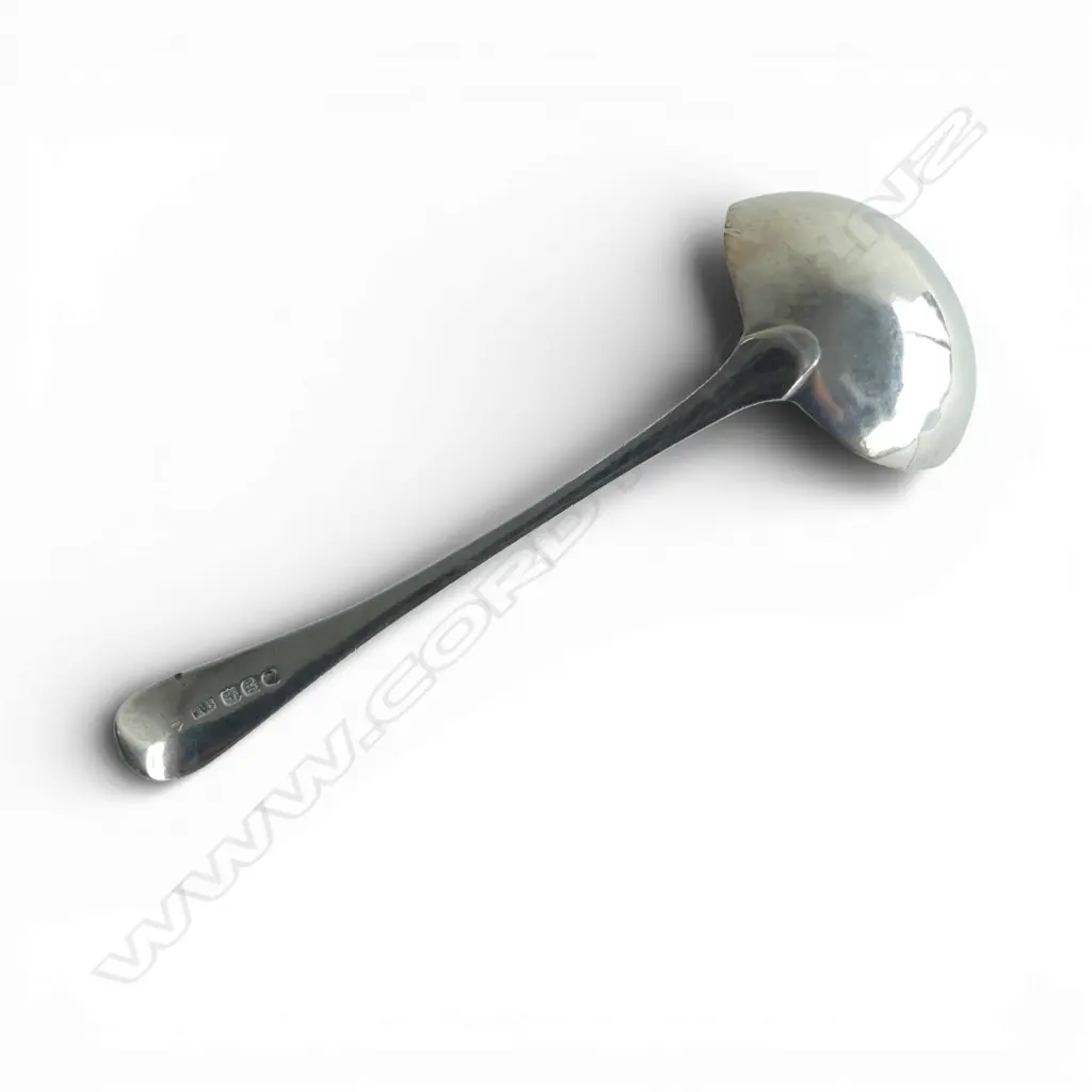 GEORGIAN STG SILVER LADLE 48gms split to bowl Image 1++