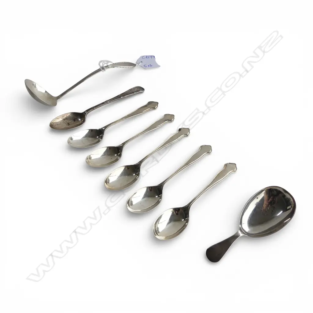 8 PCES STG SILVER CUTLERY (5+3) 114gms Image 1++