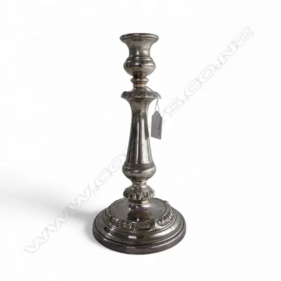 SHEFFIELD PLATE CANDLESTICK H260MM FAULTS