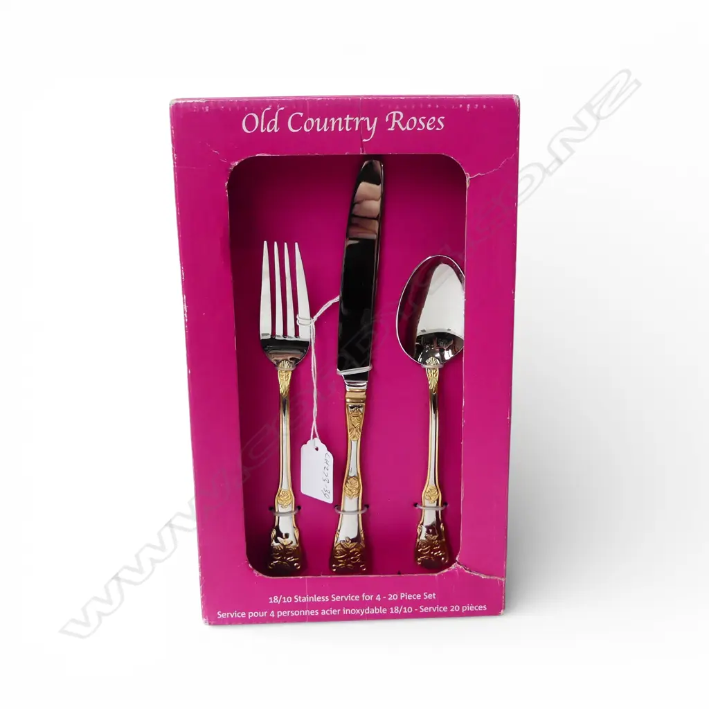  ROYAL ALBERT OLD COUNTRY ROSES CUTLERY  20 PCE – BOXED Image 1++