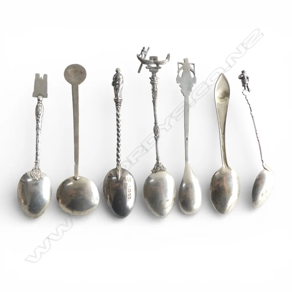 COLLECTION 7 S/SILVER  VINTAGE SOV SPOONS 71GMS  Image 1++