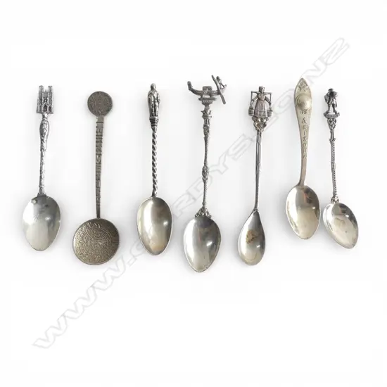 COLLECTION 7 S/SILVER  VINTAGE SOV SPOONS 71GMS 