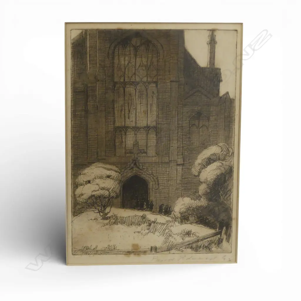 2 FRAMED SIGNED ENGRAVINGS PASCOE REDWOOD H200 L140MM Image 1++