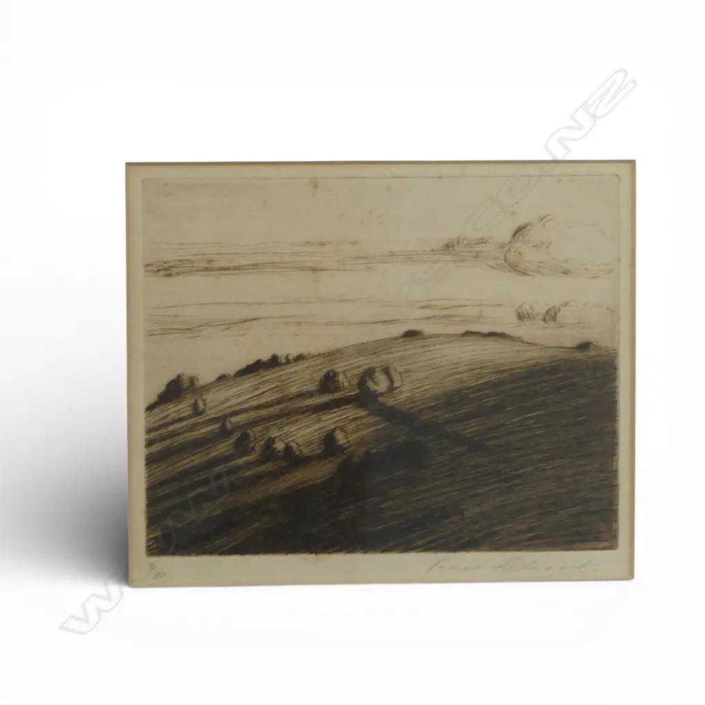 2 FRAMED SIGNED ENGRAVINGS PASCOE REDWOOD H200 L140MM Image 1++