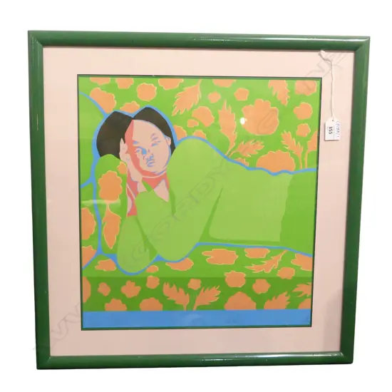 TOM MUTCH 'PINK DREAM' SCREEN PRINT 13/17 2-12-85 405x375mm