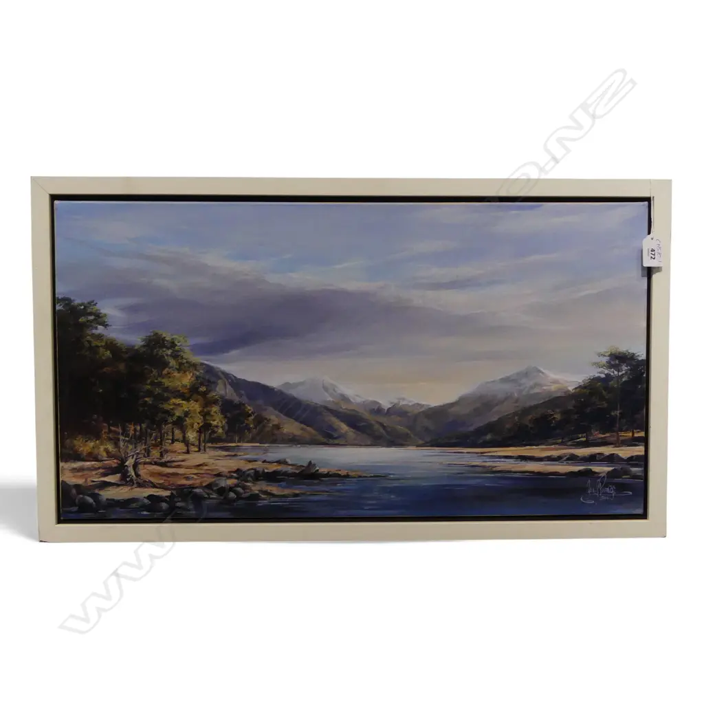 CRAIG S. PRIMROSE, UNTITLED LANDSCAPE, ACRYLIC ON CANVAS, SIGNED LOWER RIGHT, 355x660mm Image 1++