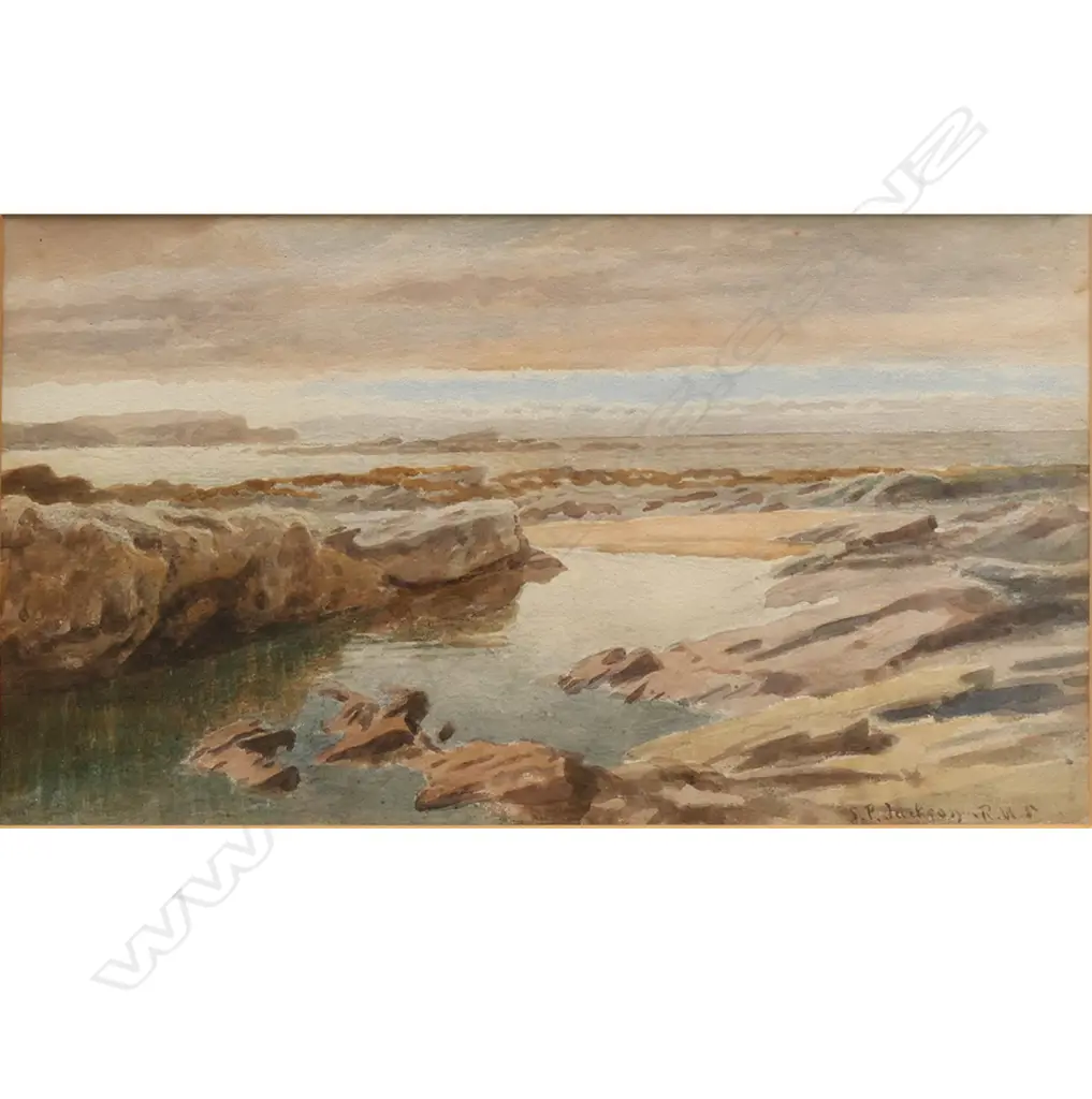 Samuel Phillips Jackson (UK 1830-1904), Coastal Scene, Image 1++