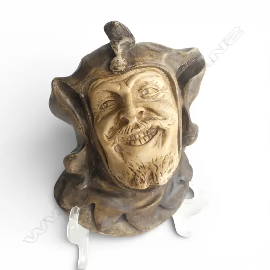 VINTAGE CAST PLASTER FIGURAL WALL CANDLEHOLDER RIGOLETTO H120MM