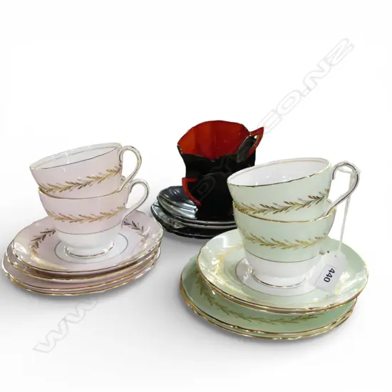 6 SHELLEY CHINA CSP SETS MIXED PATS