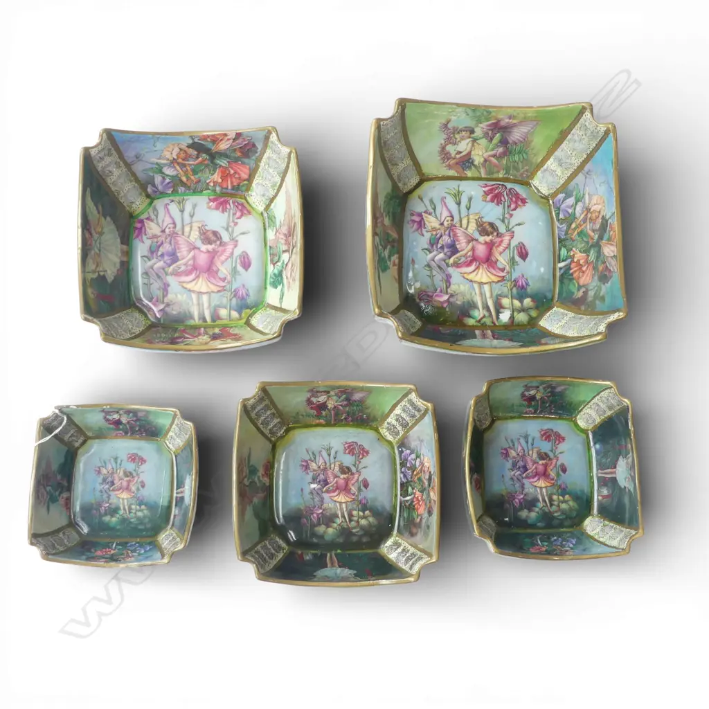 NEST OF FAIRY BOWLS fairy pattern Image 1++