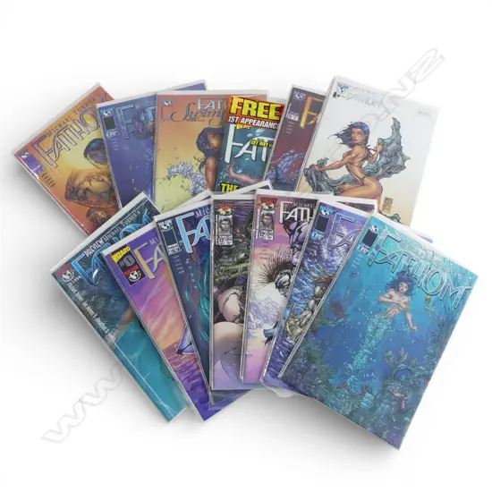 ASSORTED 'FATHOM' COMICS illustrated by Michael Turner, pub.1998/1999, includes swimsuit special